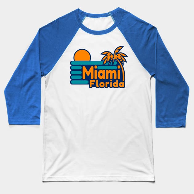 MIami Florida Baseball T-Shirt by Brobocop